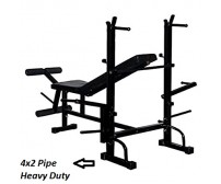 Body Maxx 8 in 1 Weight Bench 4x2 Pipe Heavy Duty 